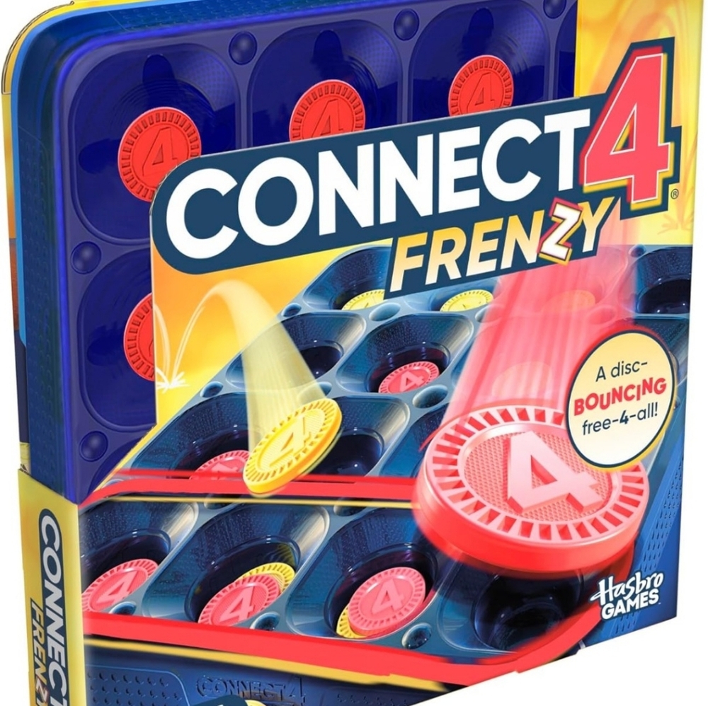 New Connect 4 Frenzy Game | Bounce Discs 4 The Win | Family Party Games - Picture 11 of 16
